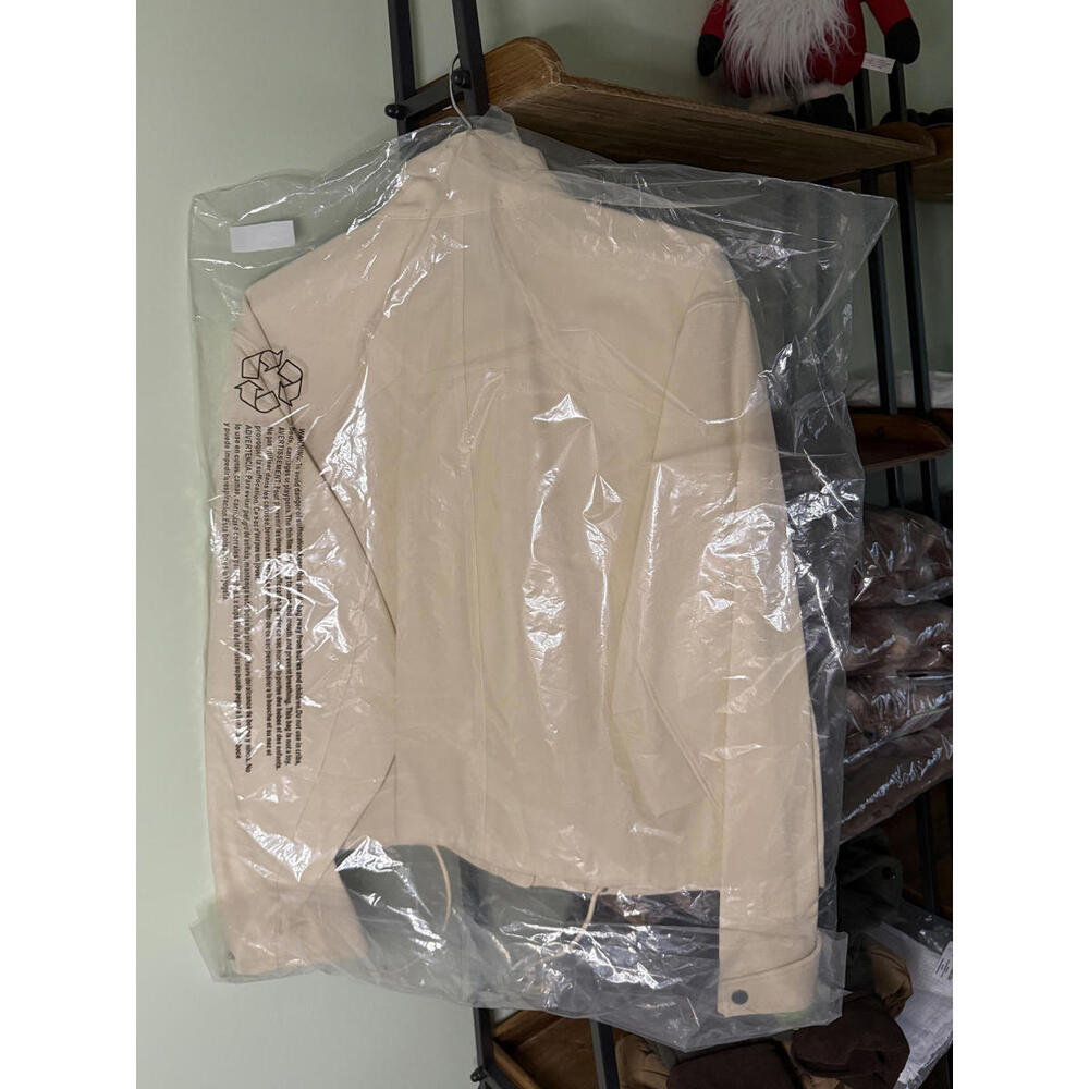 NWT! rag & bone Trail Cropped Jacket Cream Size XL - Picture 6 of 8